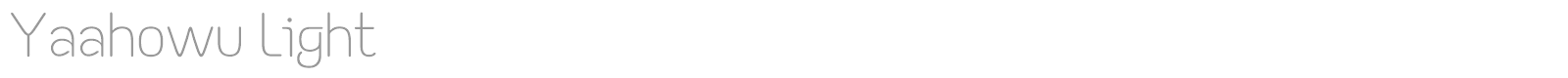 Yaahowu font preview